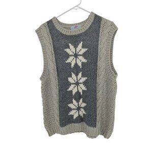 VTG 80’s JP Collection Size 18/20 Womens Sweater Vest Cable Knit Top